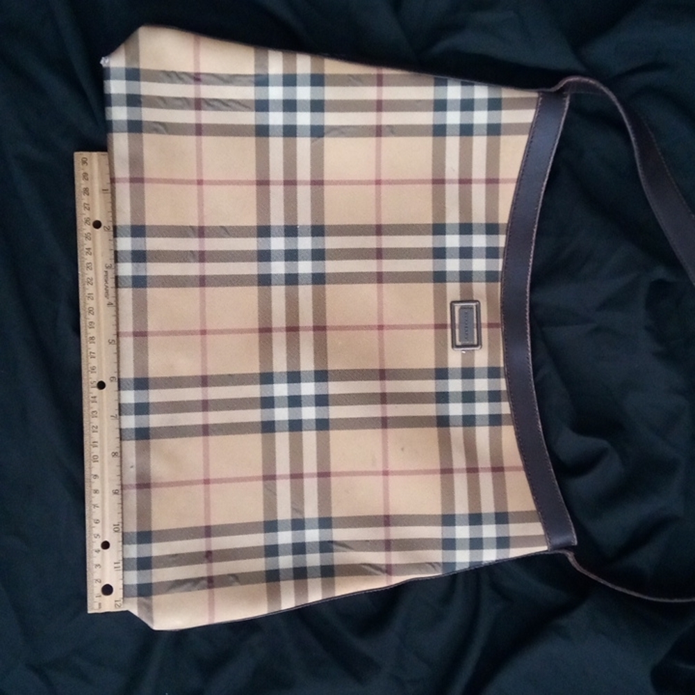 Large Burberry bag purse brown nova check leather - Picture 3 of 16